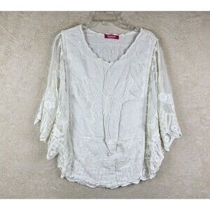 Somya Collection Women's Swim Beach Cover Poncho White One Size